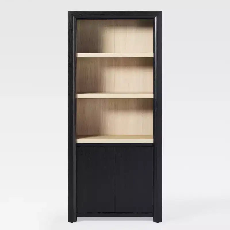 Bibliothèque en bois à rangement moderne