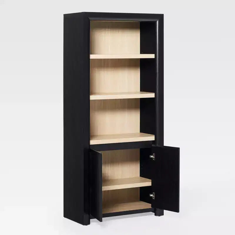 Bibliothèque en bois à rangement moderne