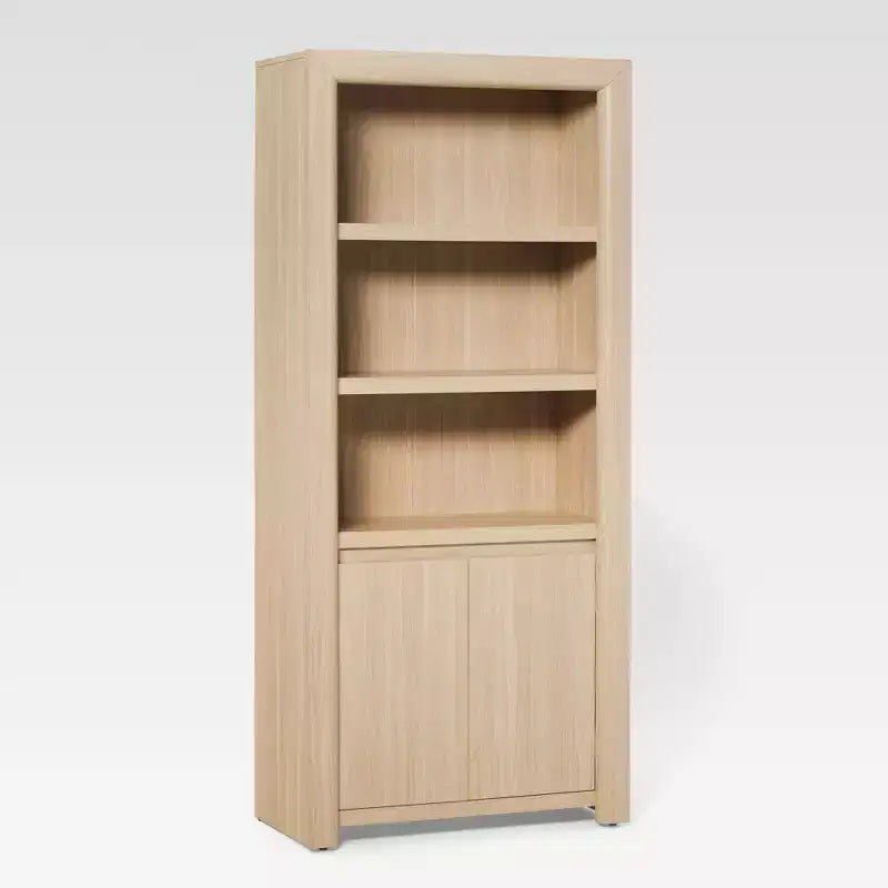 Bibliothèque en bois à rangement moderne