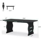 Table de salle à manger rectangulaire moderne