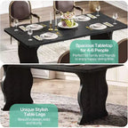 Table de salle à manger rectangulaire moderne