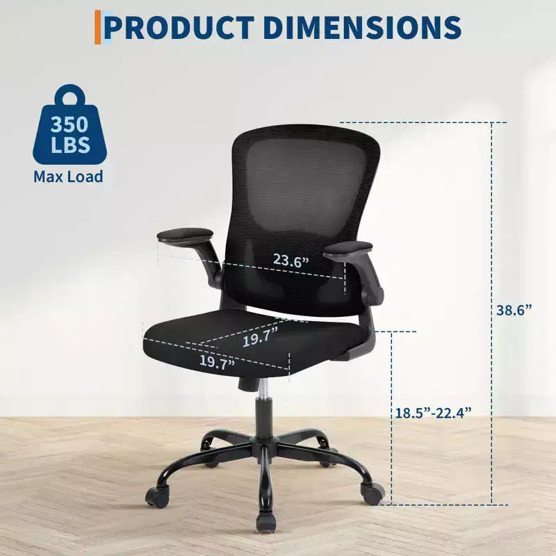 Chaise de bureau ergonomique en maille