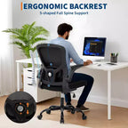 Chaise de bureau ergonomique en maille
