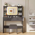 Coiffeuse coulissante avec miroir lumineux