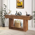 Table de canapé rectangulaire en bois