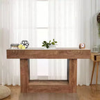 Table de canapé rectangulaire en bois
