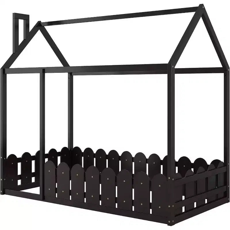 Cadres de lit baldaquin en bois pour maisonnette