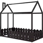 Cadres de lit baldaquin en bois pour maisonnette