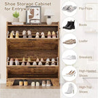 Meuble à chaussures avec tiroirs basculants