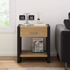 Christopher Knight Home Toriel Rustic Nightstand with 1 Drawer and Lower Shelf