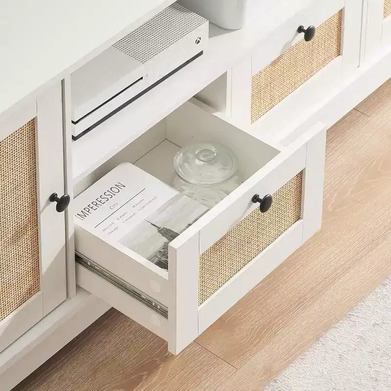 Meuble TV en rotin
