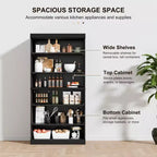 Armoire de rangement sur pied en bois