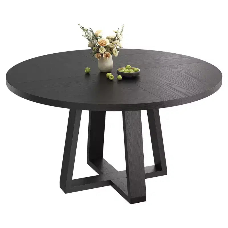 Round Dining Table for 4 47 Inches Dining Room Table Circle Kitchen Tables for Dining Room Kitchen Living Room(Table Only)