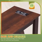 Table d'appoint mince avec station de recharge