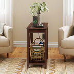 Table d'appoint mince avec station de recharge