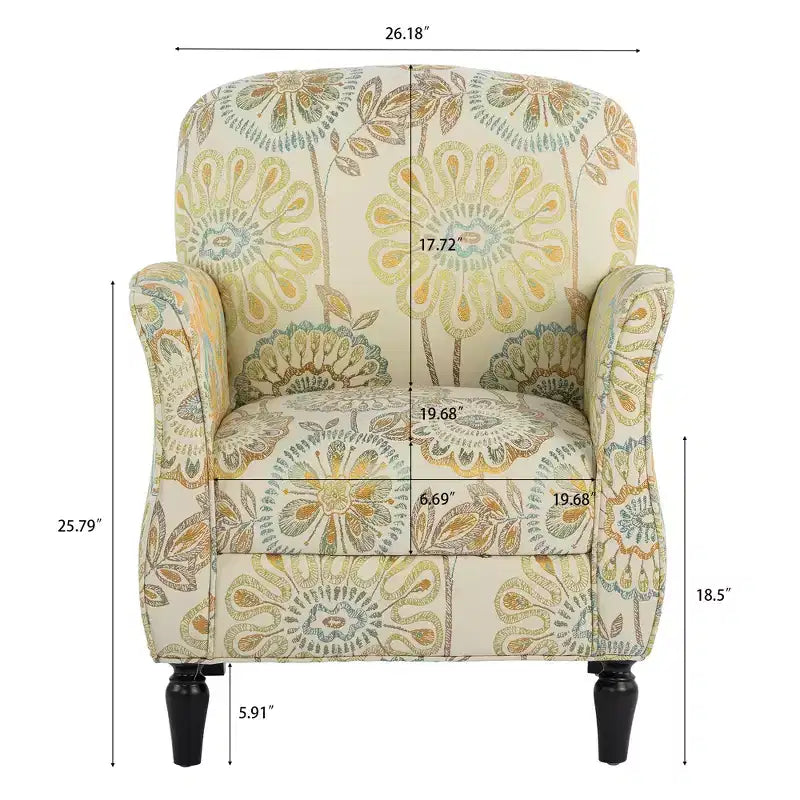 Fauteuil d'appoint bohème rembourré