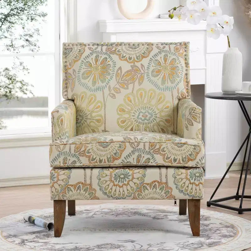 Fauteuil d'appoint bohème rembourré
