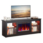 Meuble TV avec cheminée