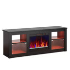 Meuble TV avec cheminée