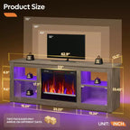 Meuble TV avec cheminée