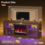 Meuble TV avec cheminée