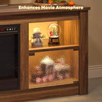 Meuble TV avec cheminée