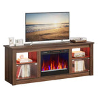Meuble TV avec cheminée