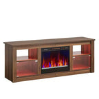Meuble TV avec cheminée