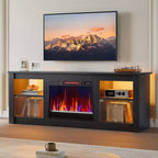 Meuble TV avec cheminée