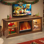Meuble TV avec cheminée