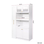 Armoire de cellier en bois blanc
