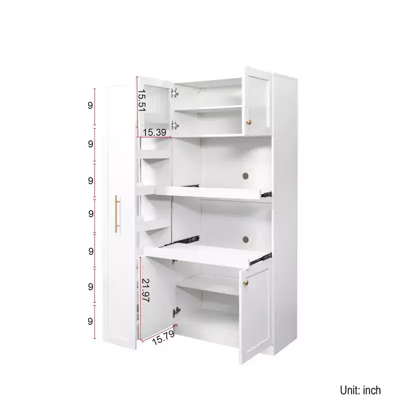Armoire de cellier en bois blanc