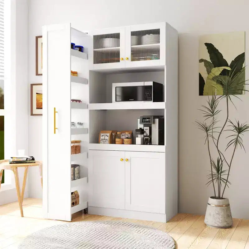 Armoire de cellier en bois blanc