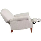 Fauteuil inclinable gris clair à fines rayures