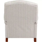 Fauteuil inclinable gris clair à fines rayures