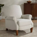 Fauteuil inclinable gris clair à fines rayures