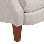 Fauteuil inclinable gris clair à fines rayures