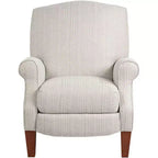 Fauteuil inclinable gris clair à fines rayures
