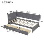Cadre de lit de repos double rustique