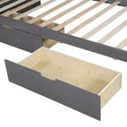 Cadre de lit de repos double rustique