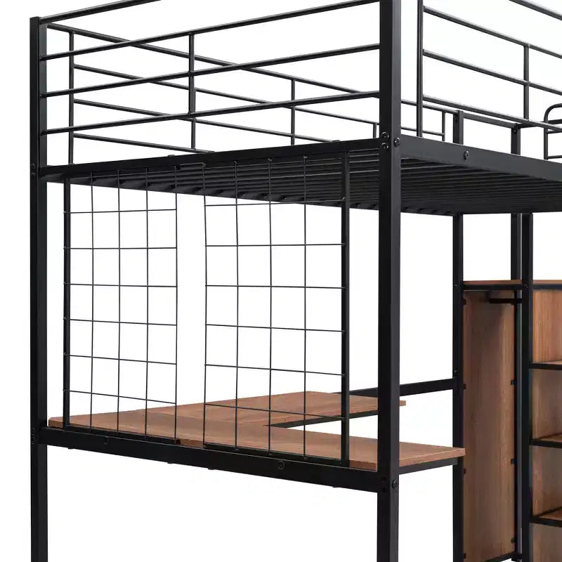 Lit mezzanine double en métal