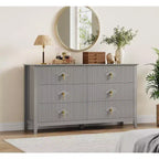 Commode de chambre avec tiroirs cannelés, style moderne