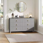 Commode de chambre avec tiroirs cannelés, style moderne