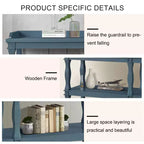 Console avec espaces de rangement ouverts