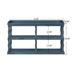 Console avec espaces de rangement ouverts