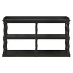 Console avec espaces de rangement ouverts
