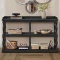 Console avec espaces de rangement ouverts