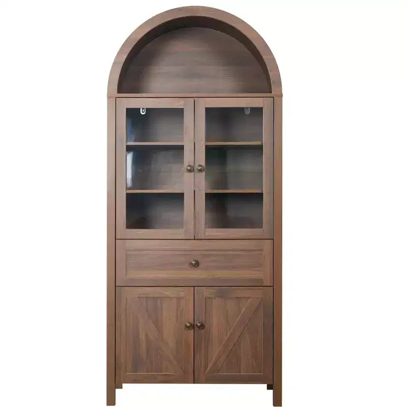 Meuble à portes cintrées en bois