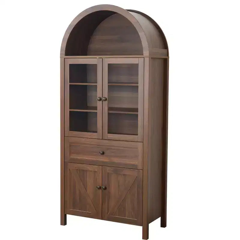 Meuble à portes cintrées en bois