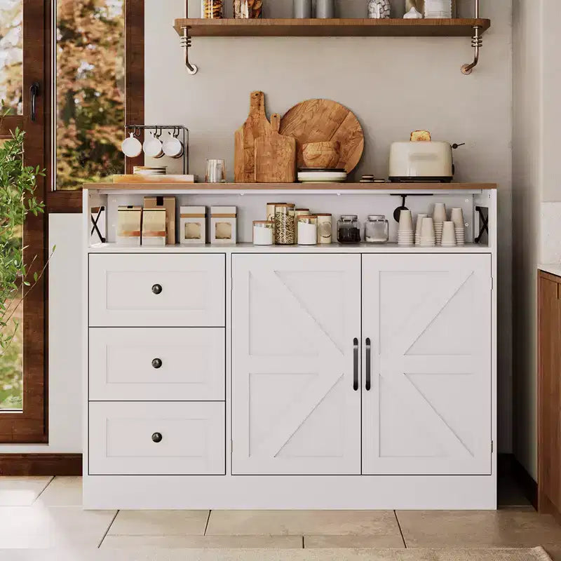 Meuble buffet avec prise électrique